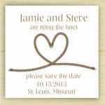 Tying The Knot Save The Date (set Of 10)