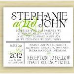 Stephanie And Ohn Wedding Invitation (set Of 10)