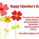 Heartful Flowers Valentine Invitation (set Of 10)